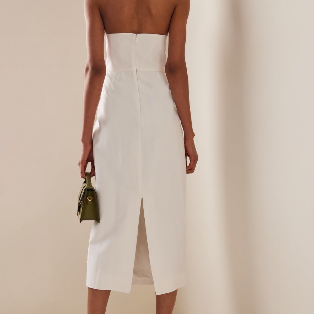 mara hoffman isla strapless midi dress size 2 - Picture 3 of 6